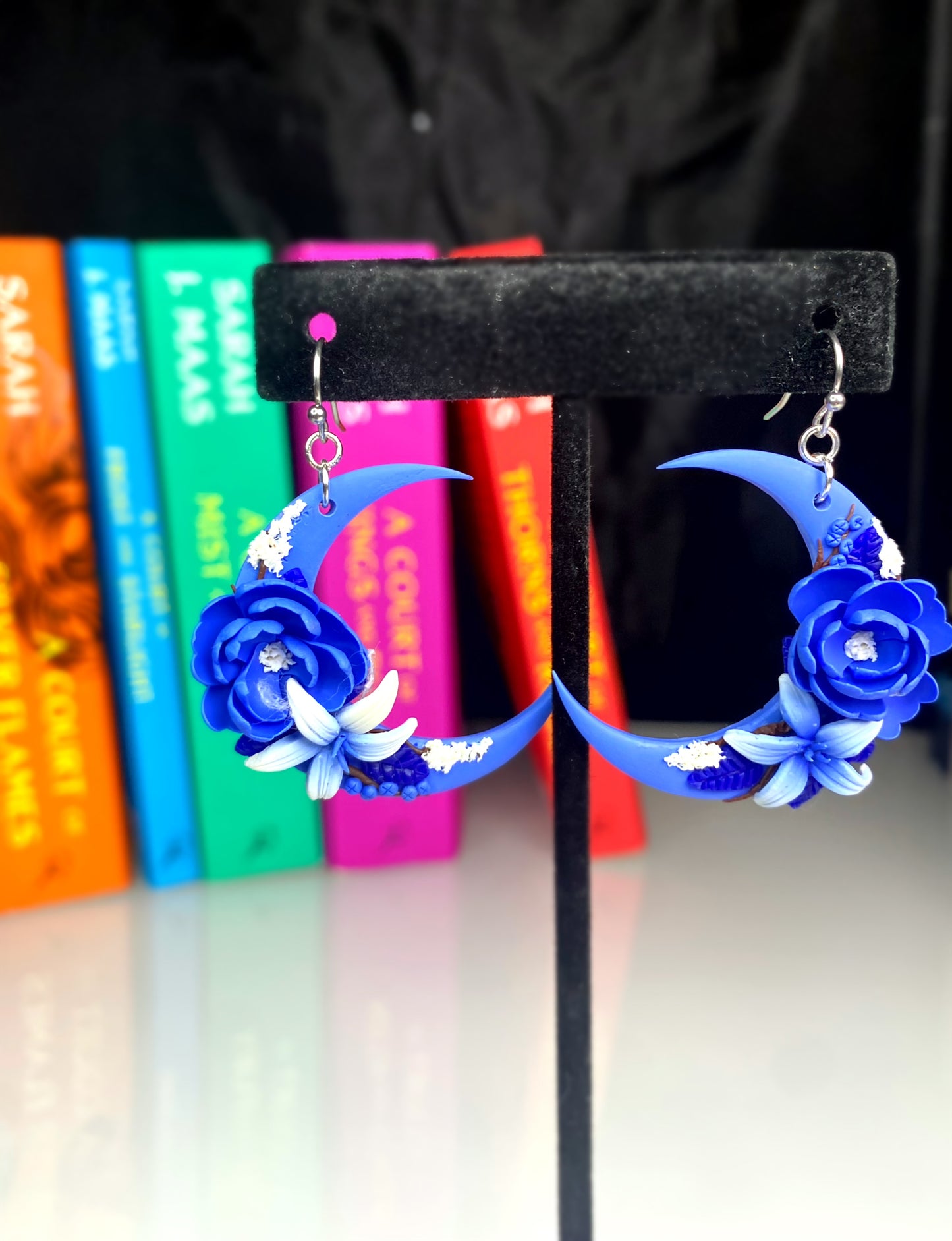 Winter Court Moon Earrings (Necklace Option)