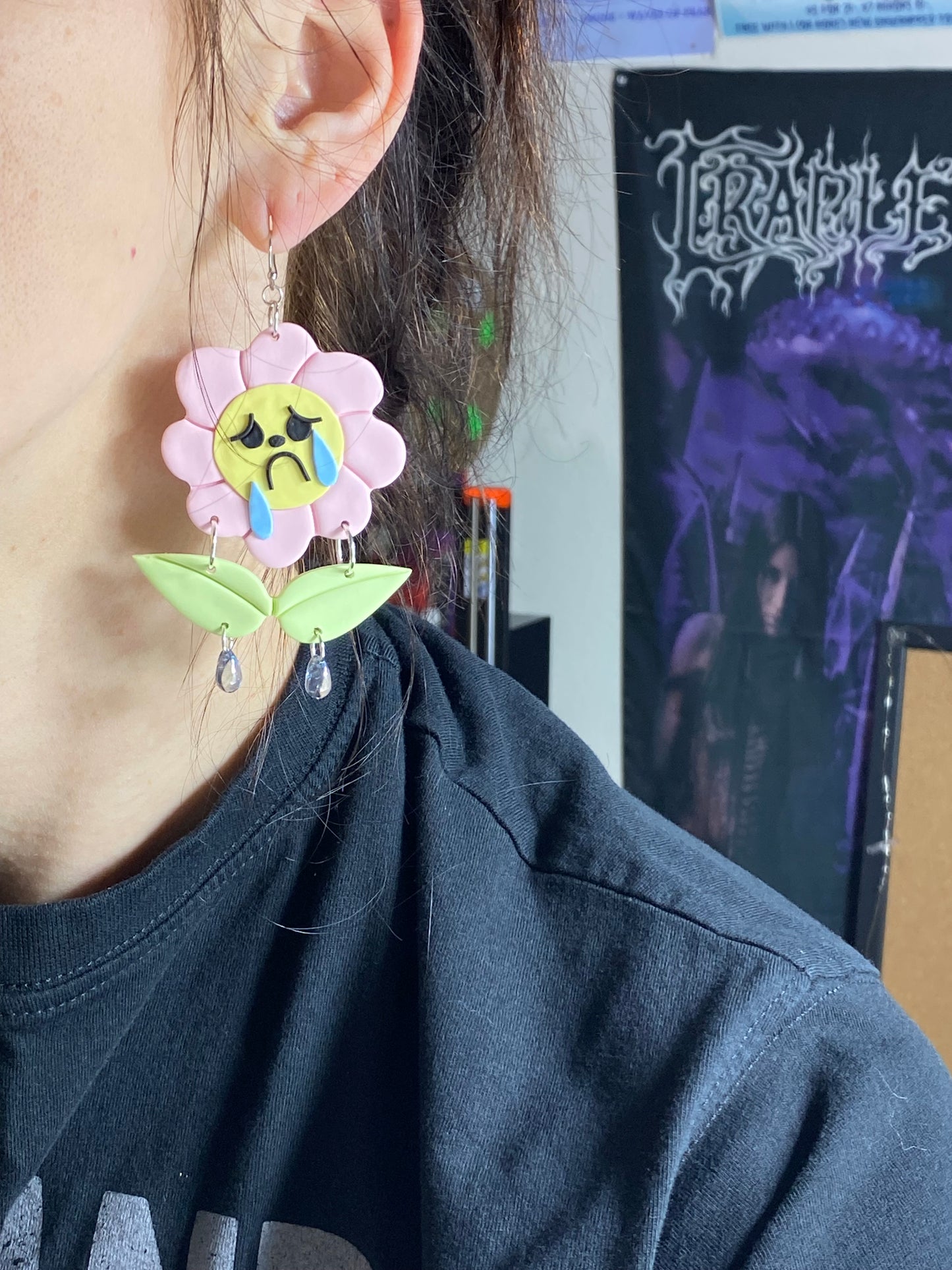 Duality Sunflower Earrings