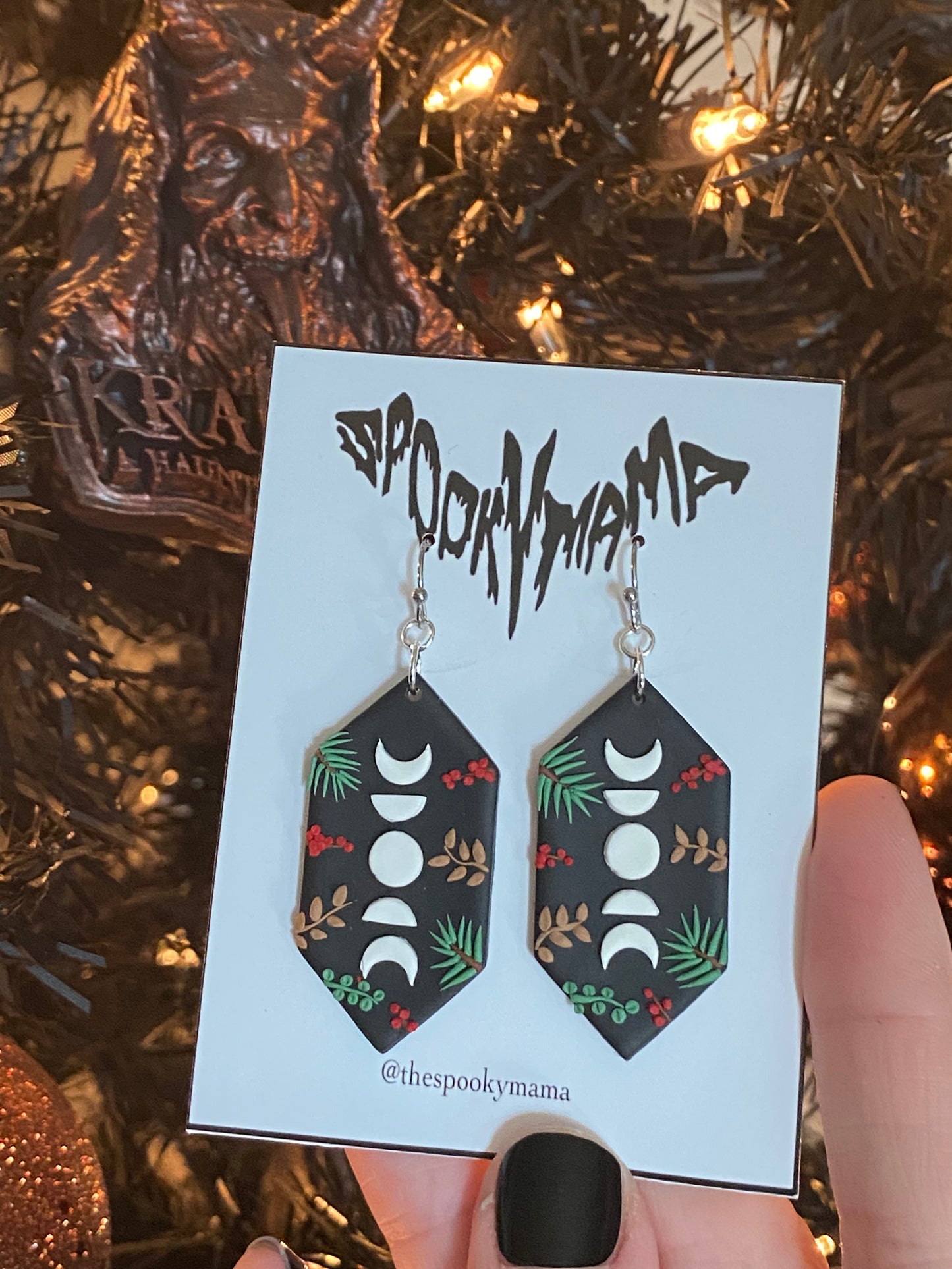 Winter Moon Phase Earrings