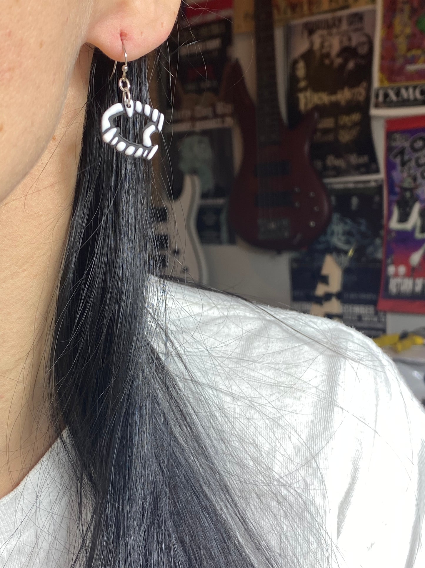 Small Vampire Fang Earrings