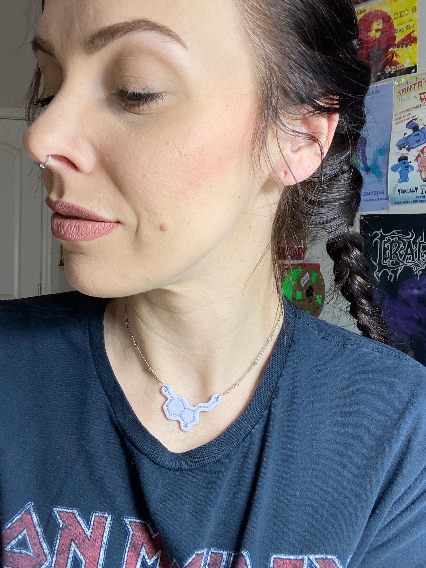 Seratonin Molecule Necklace