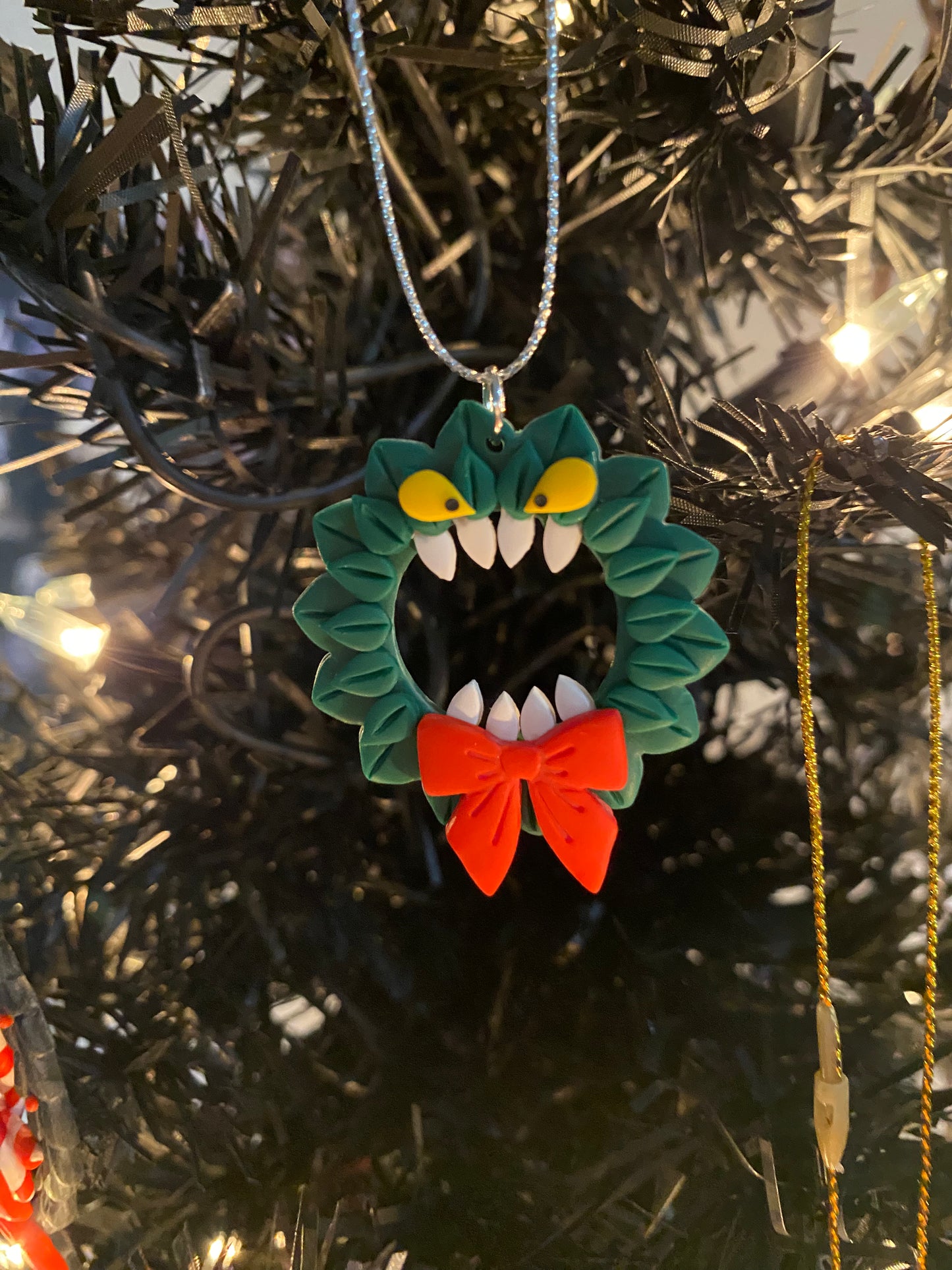 Man Eating Wreath Ornament