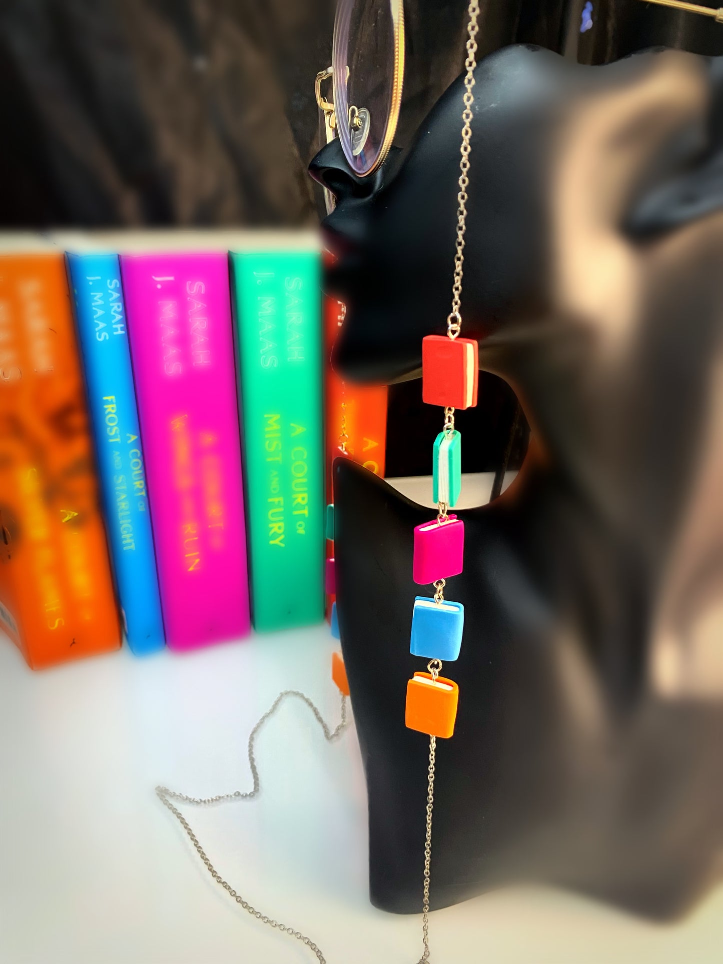 The Book Collector Glasses Chain