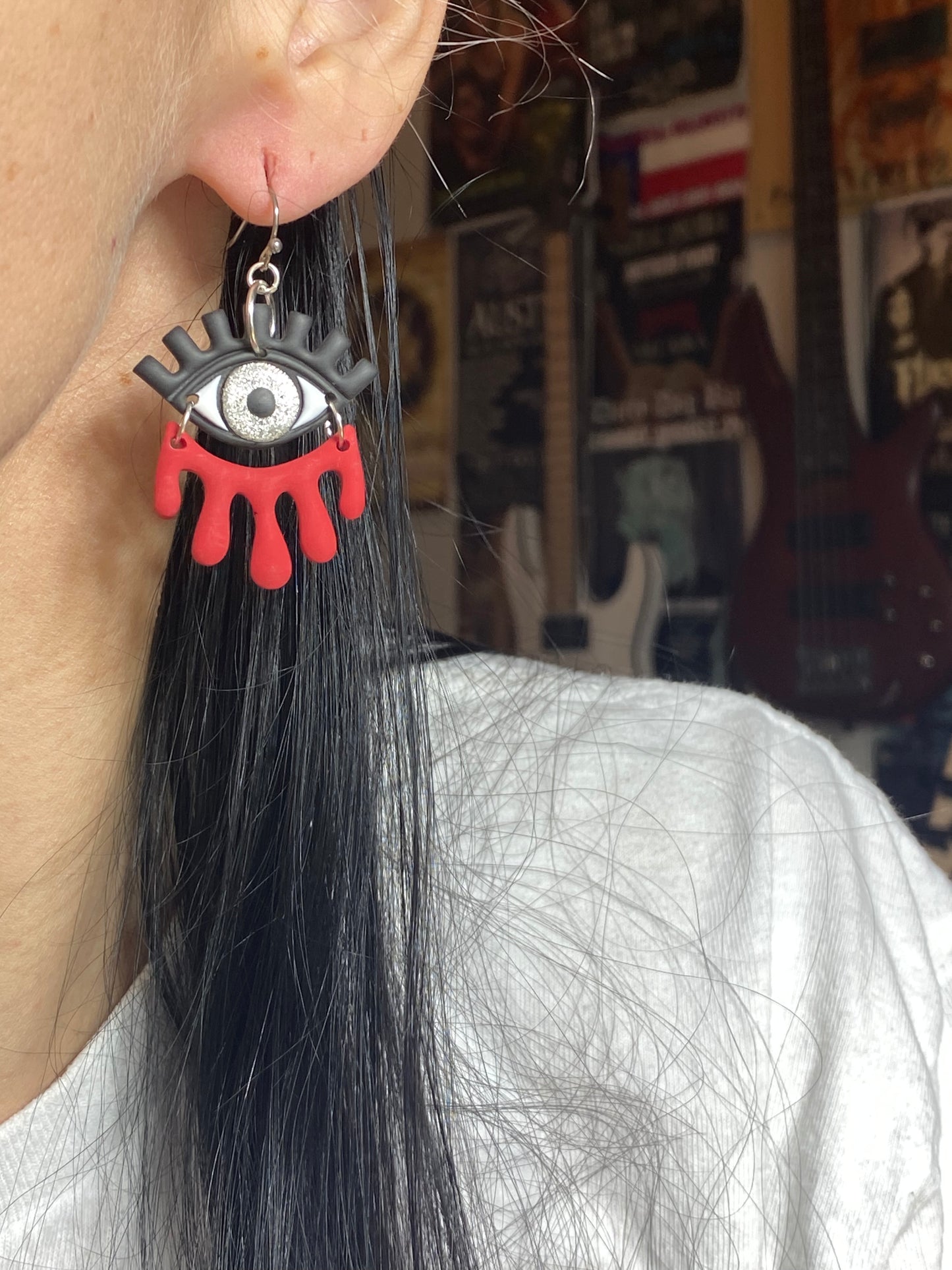 Bleeding Eye Earrings