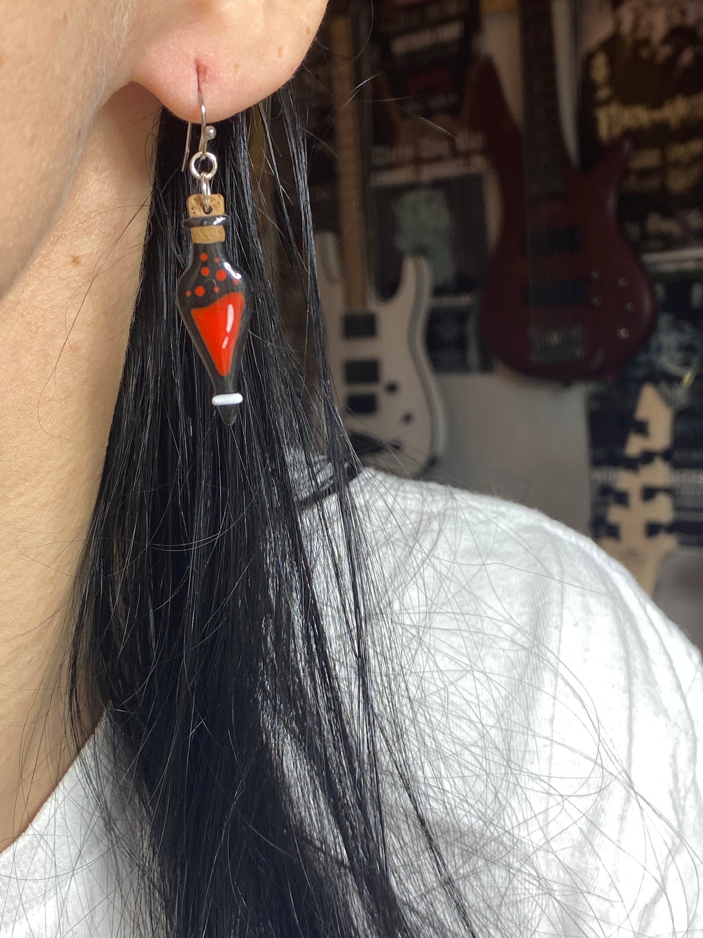 Blood Vial Earrings