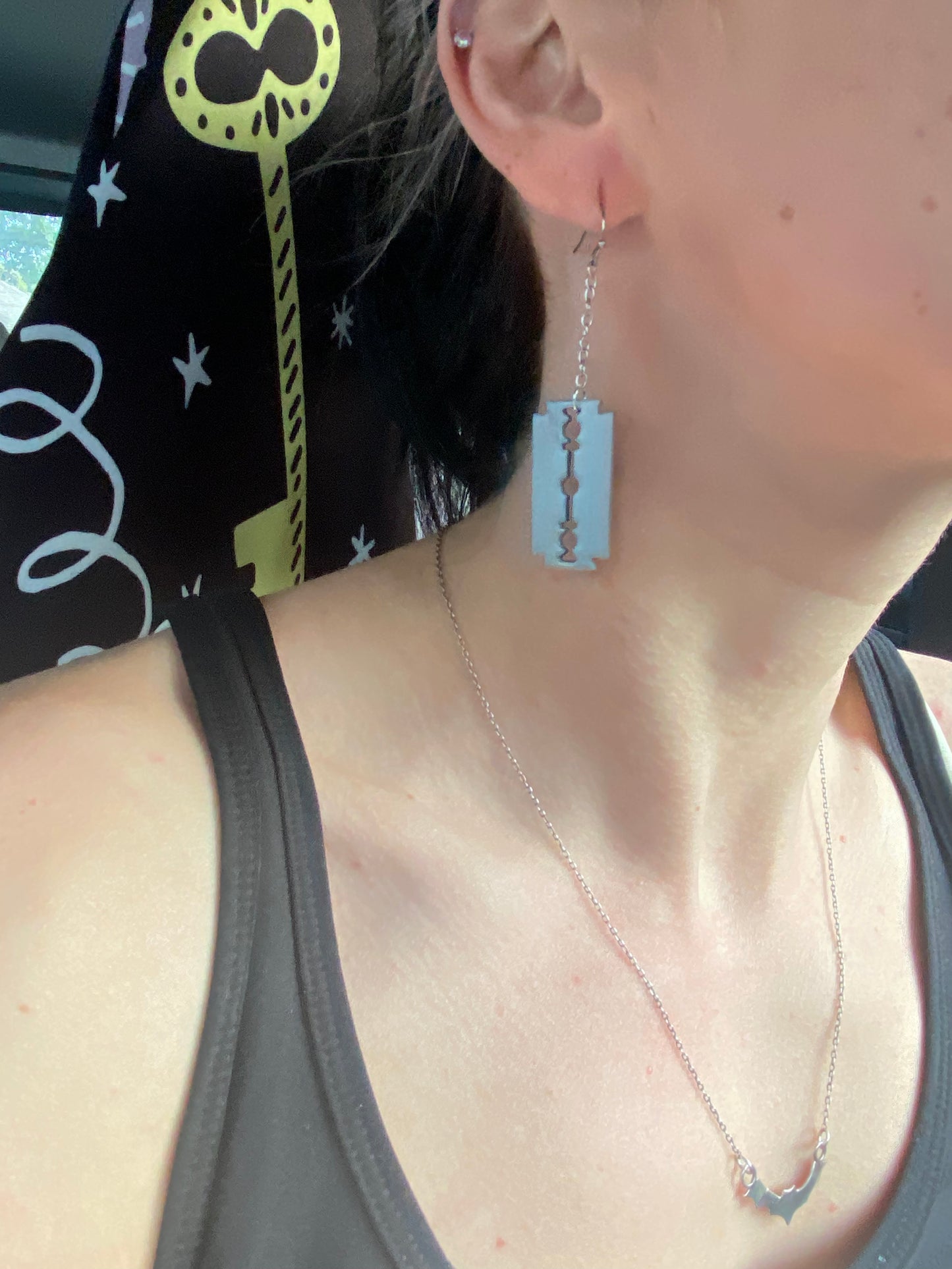 Razor Blade Earrings