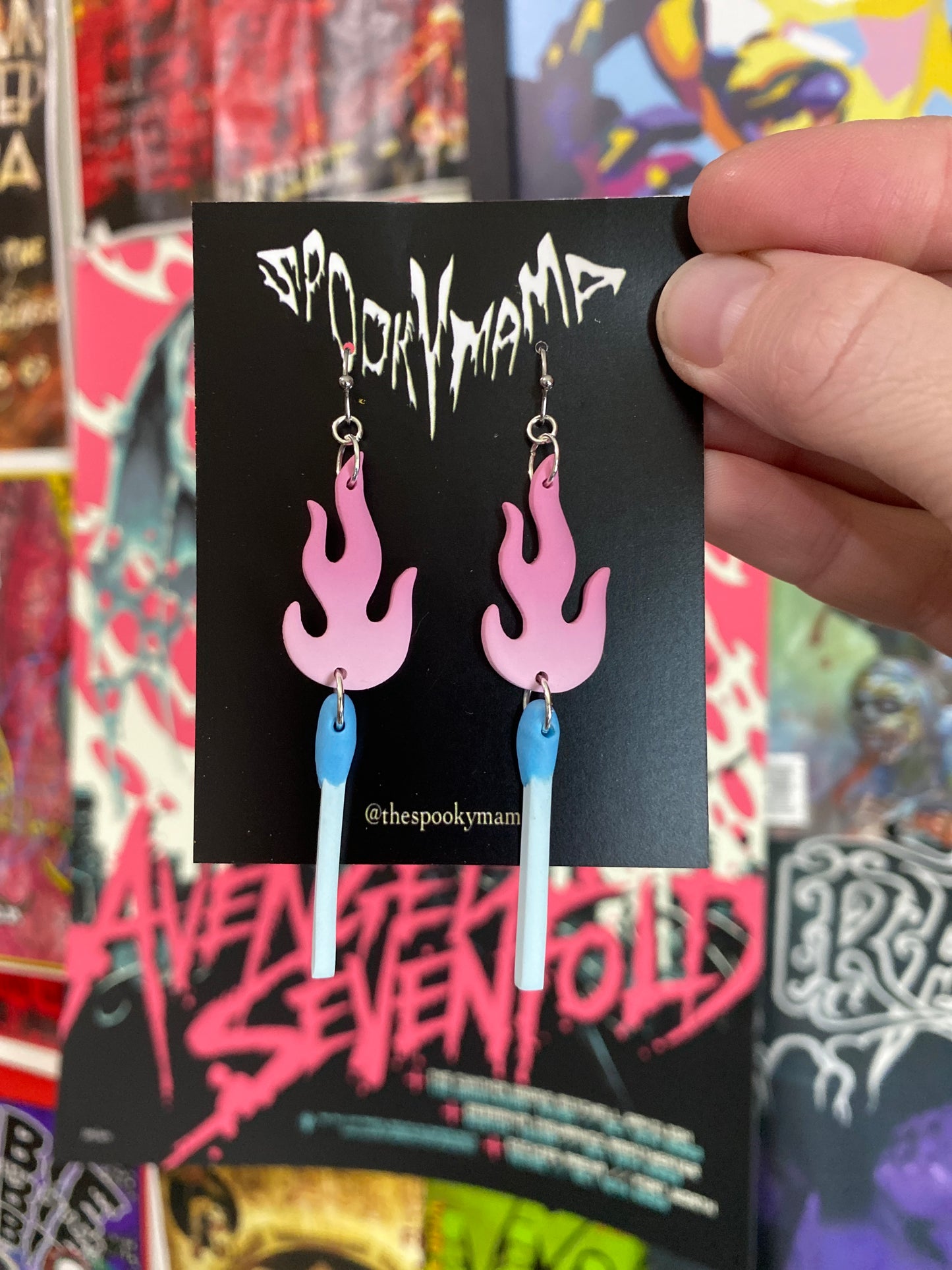 Matchstick Earrings