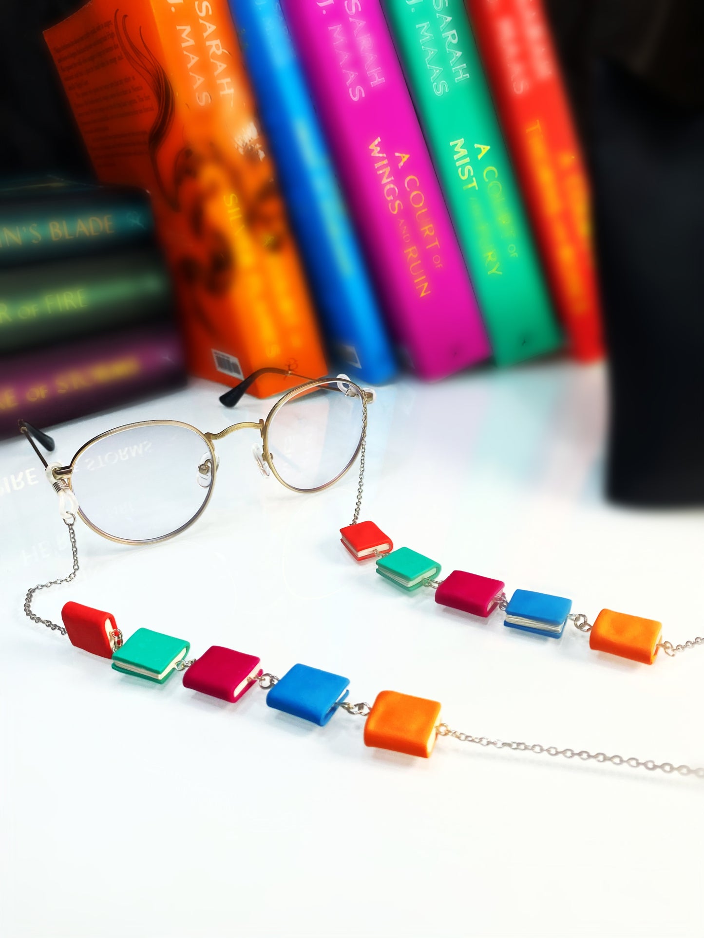 The Book Collector Glasses Chain