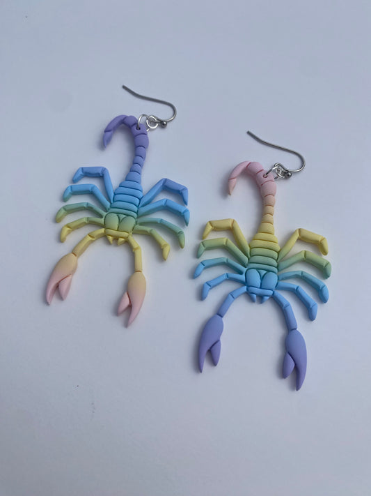 Pastel Scorpion Earrings