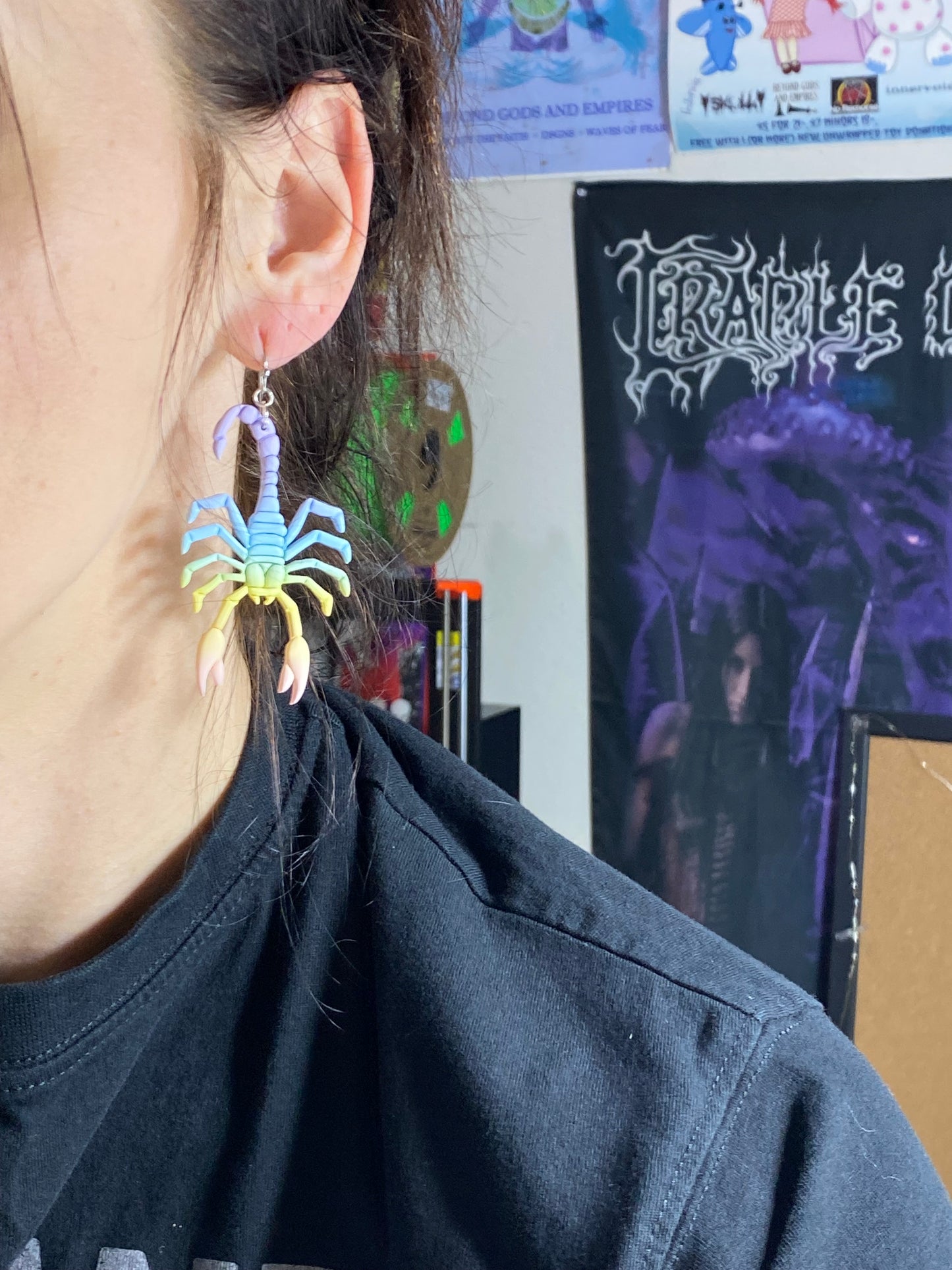 Pastel Scorpion Earrings