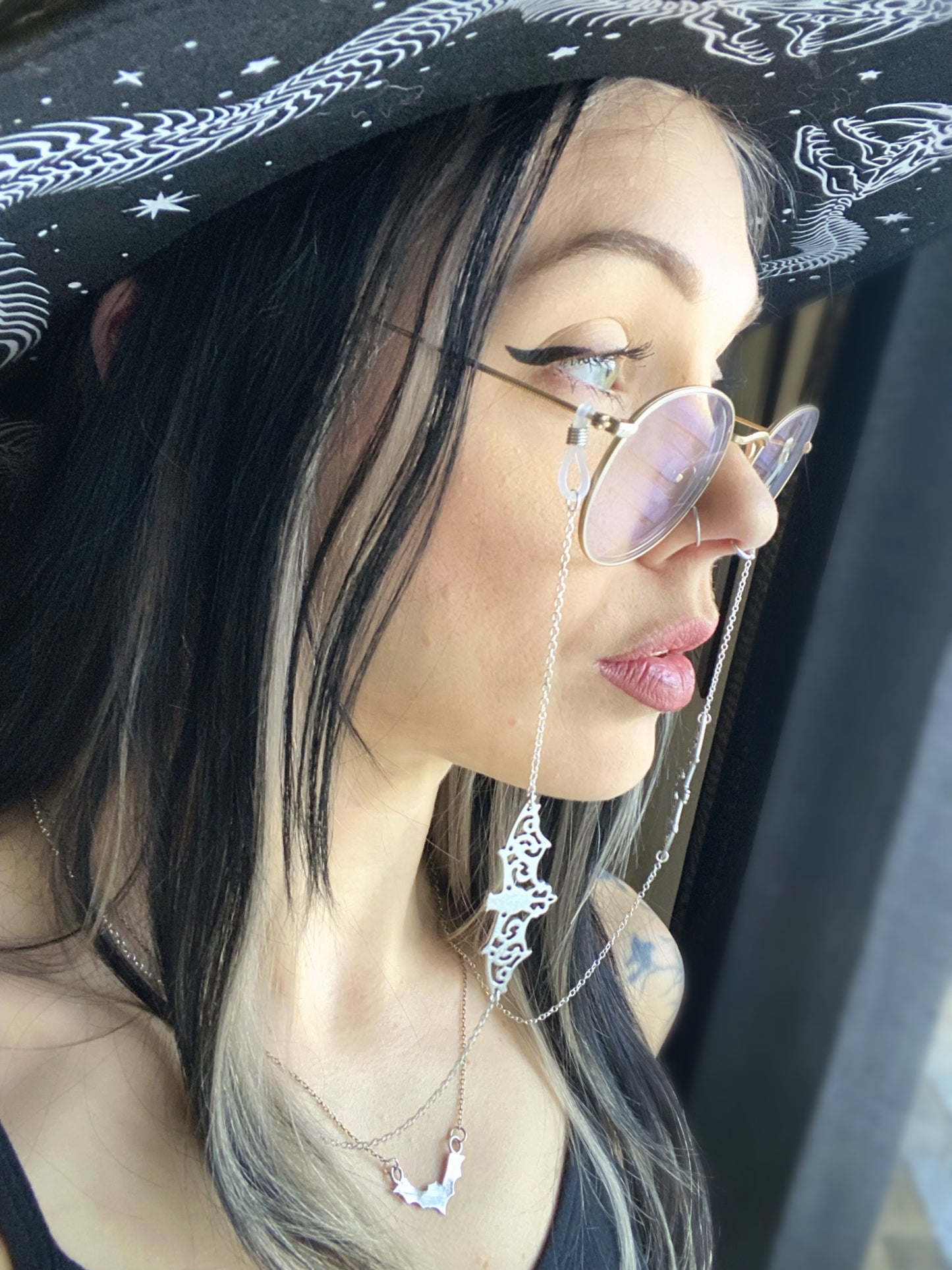 Bat Glasses Chain