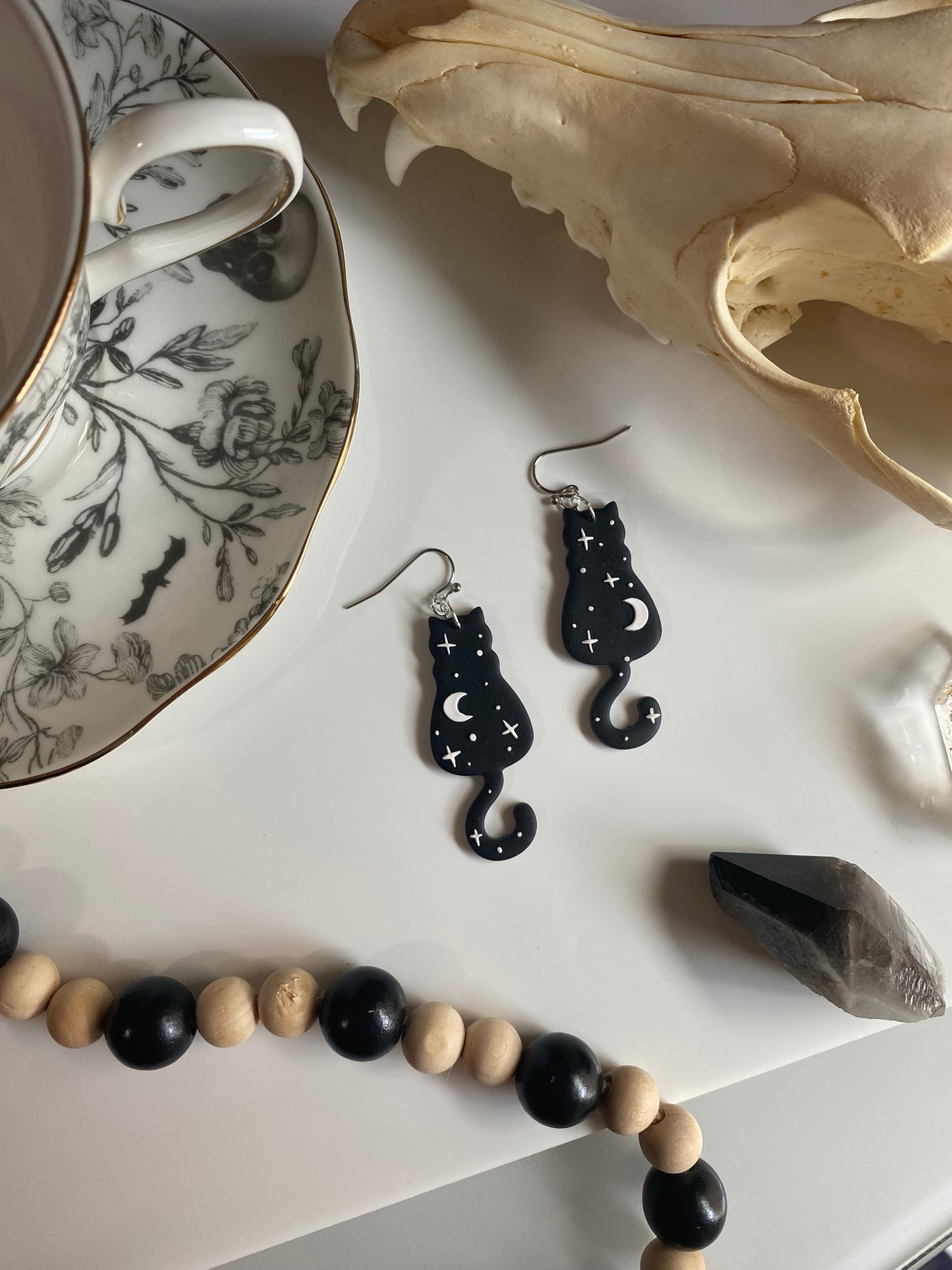 Galaxy Cat Earrings