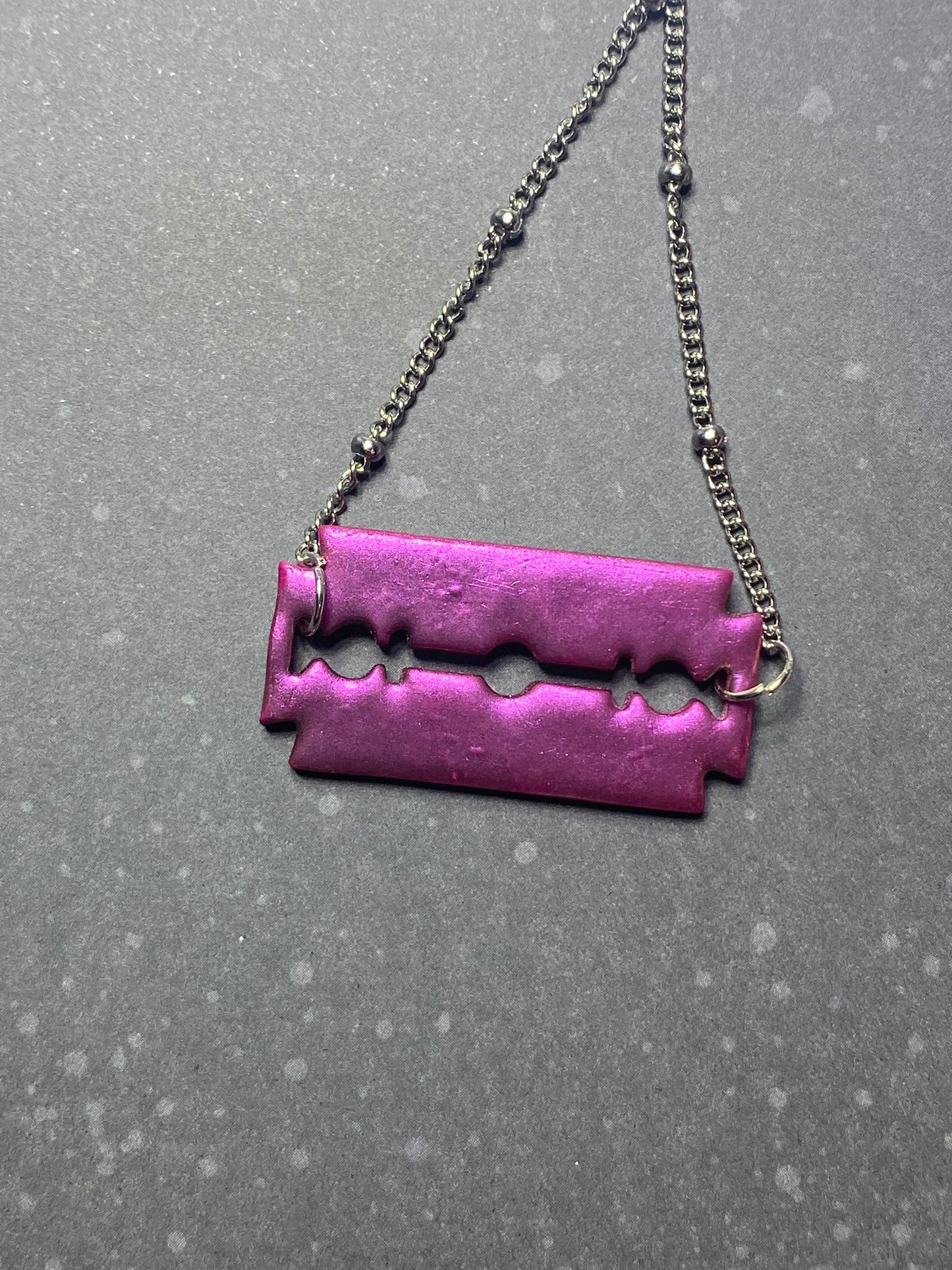 Razor Blade Choker Necklace