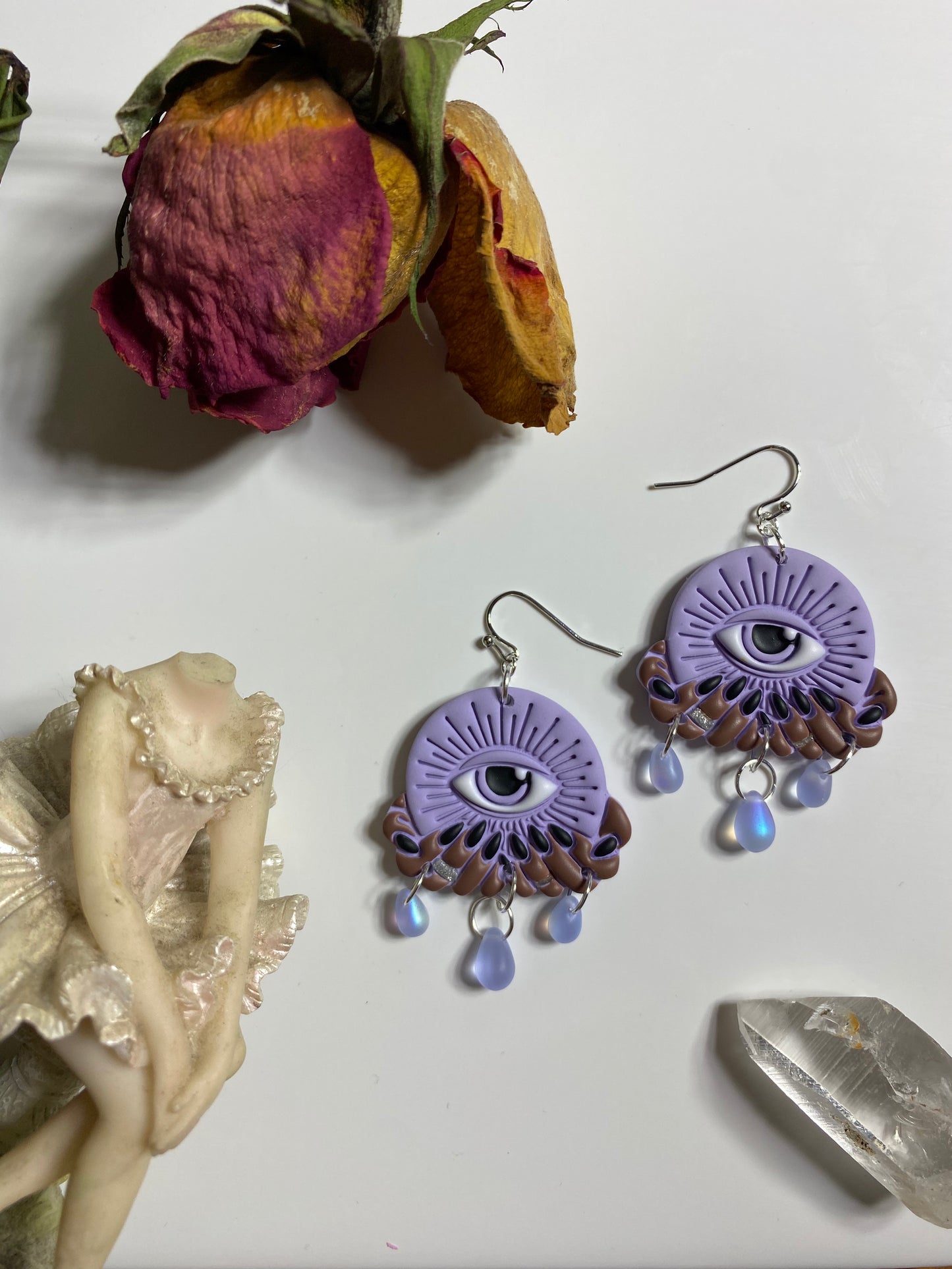 Crystal Ball Earrings
