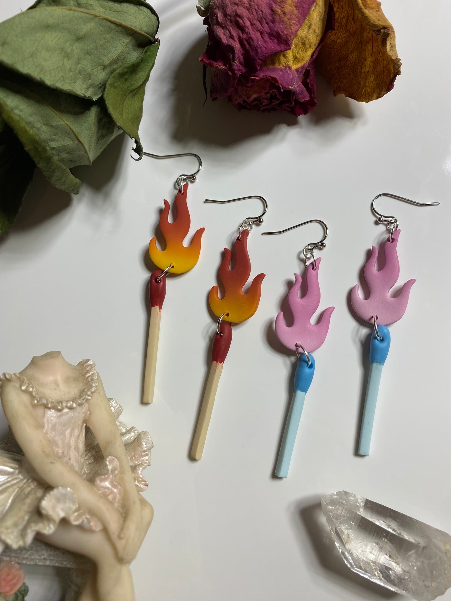 Matchstick Earrings