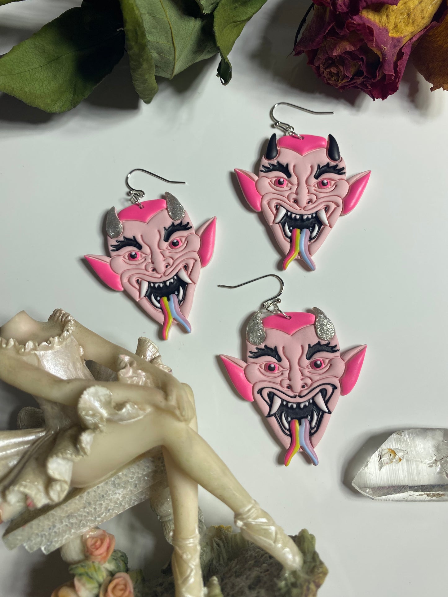 Pastel Devil Earrings