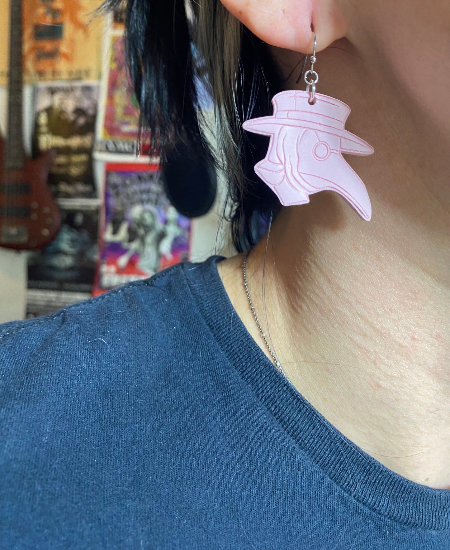 Pastel Plague Doctor Earrings