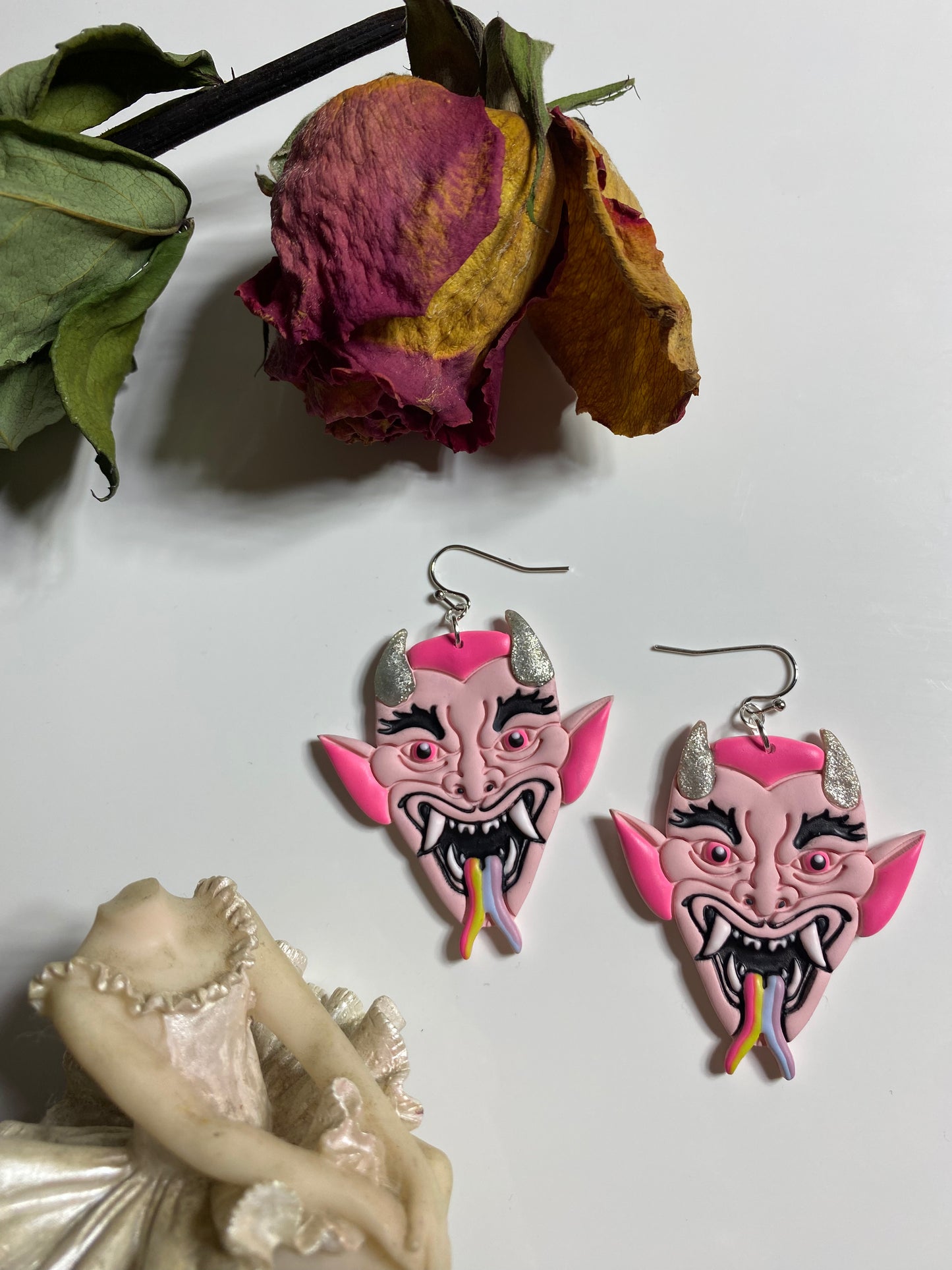 Pastel Devil Earrings