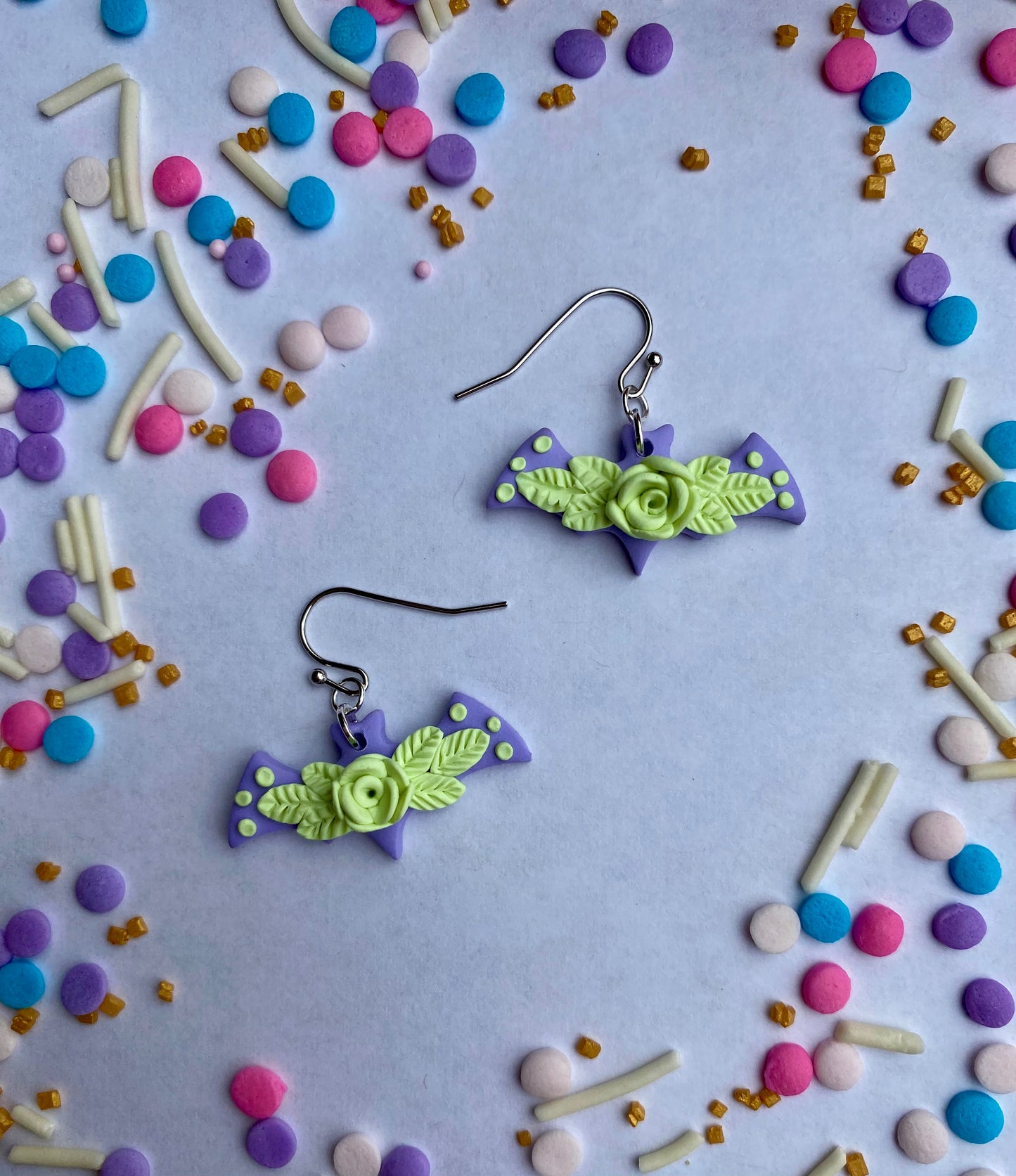 Pastel Bat Earrings