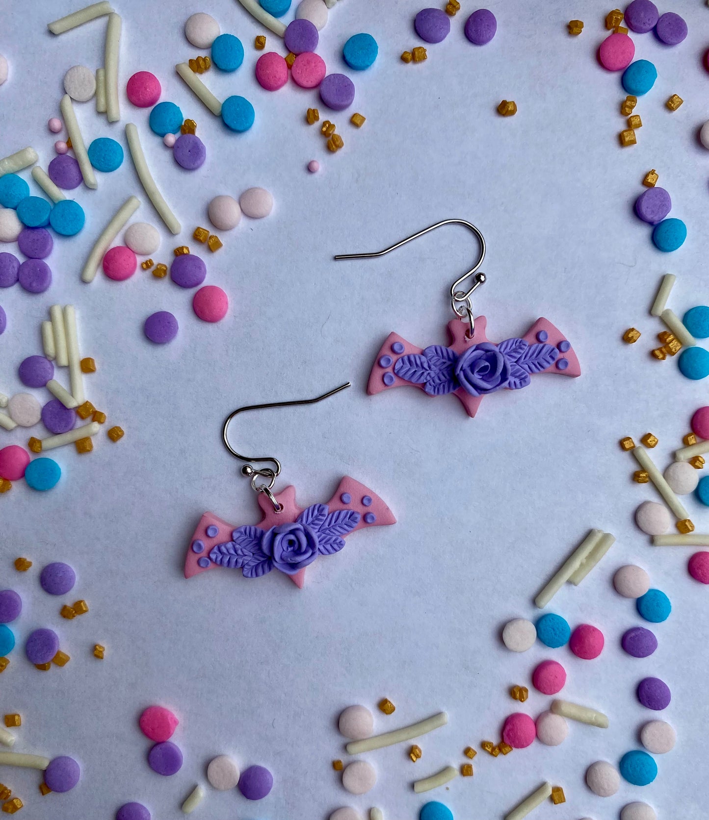 Pastel Bat Earrings