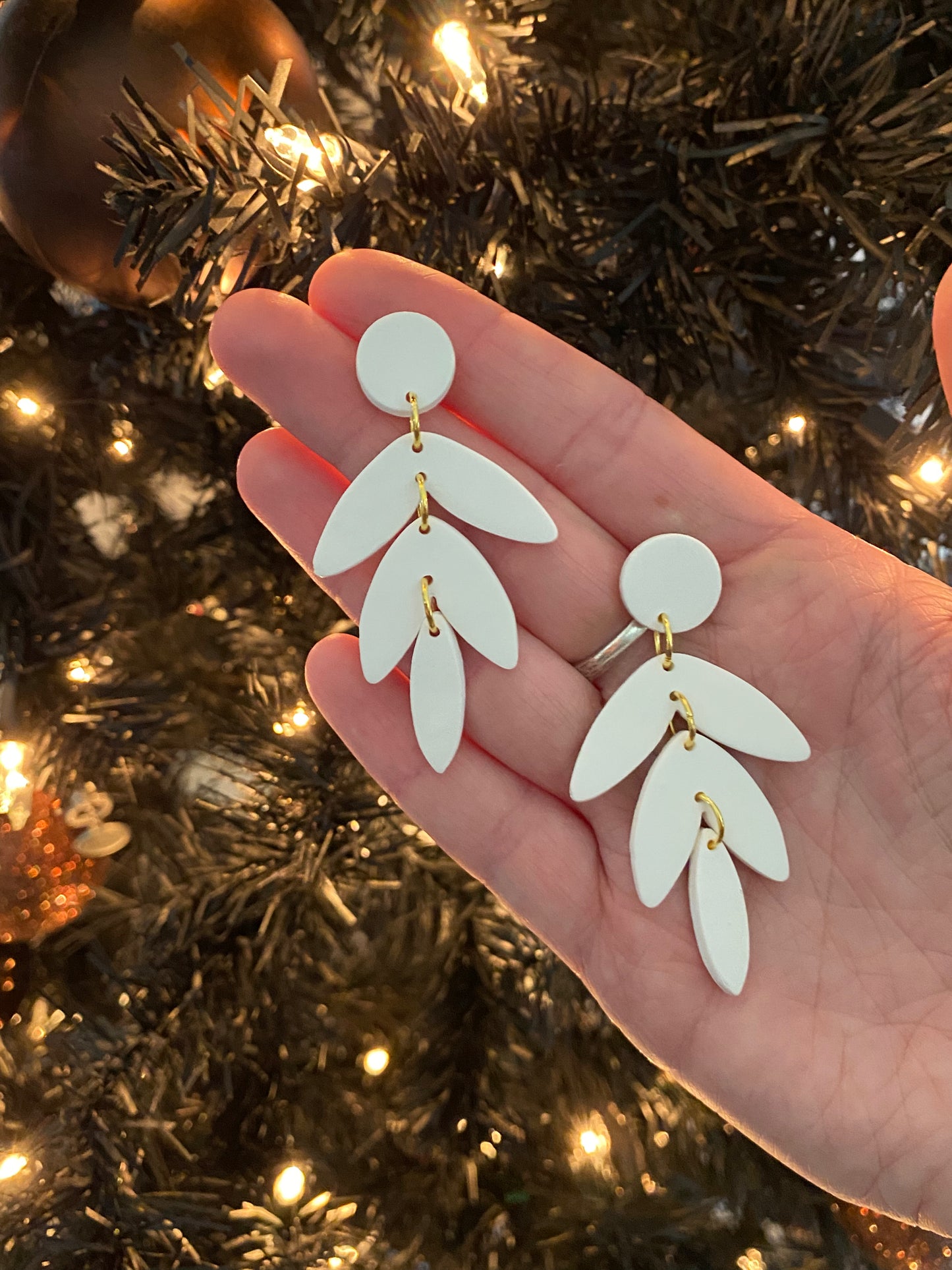 Feathered Dangle Earrings