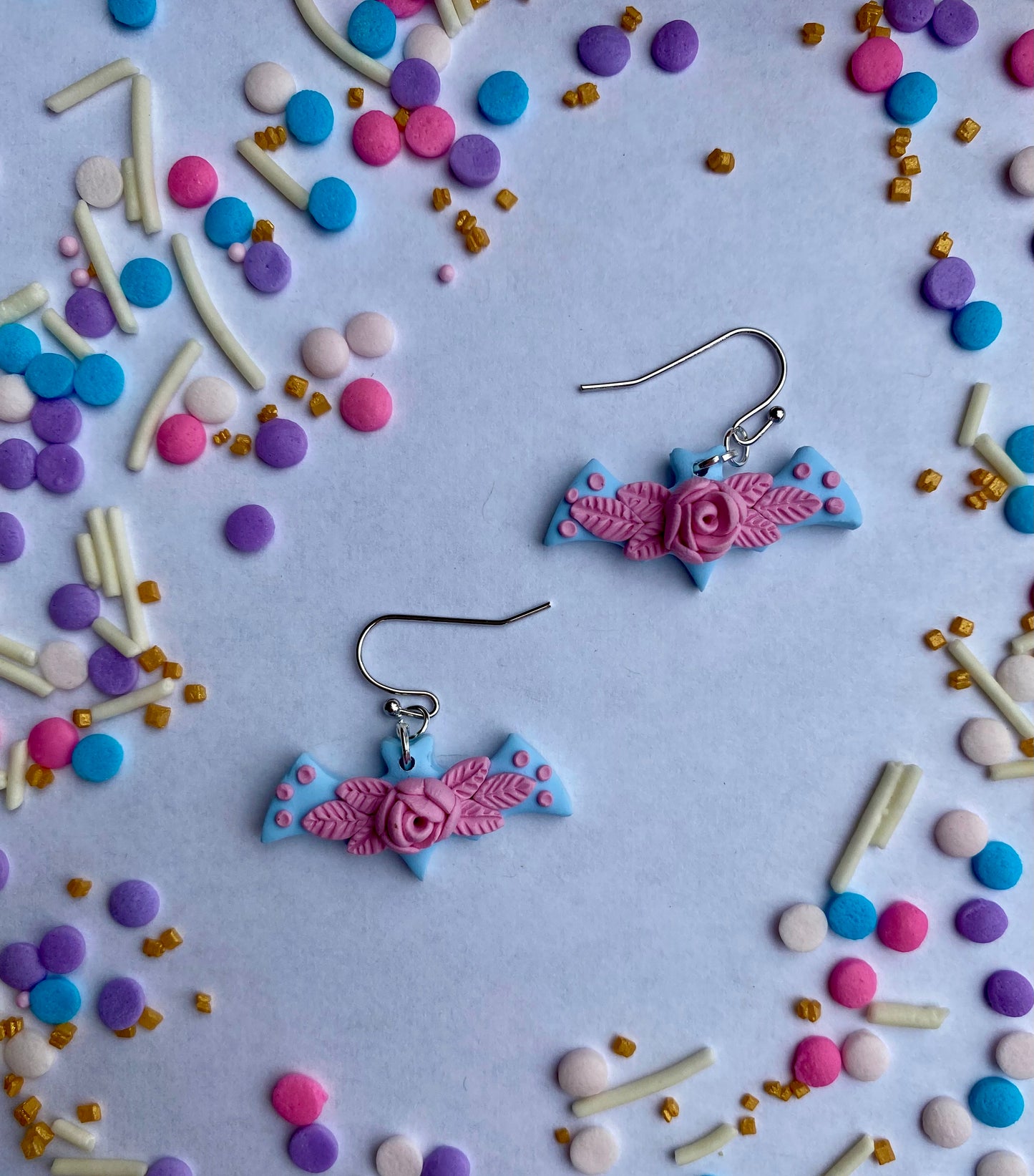 Pastel Bat Earrings