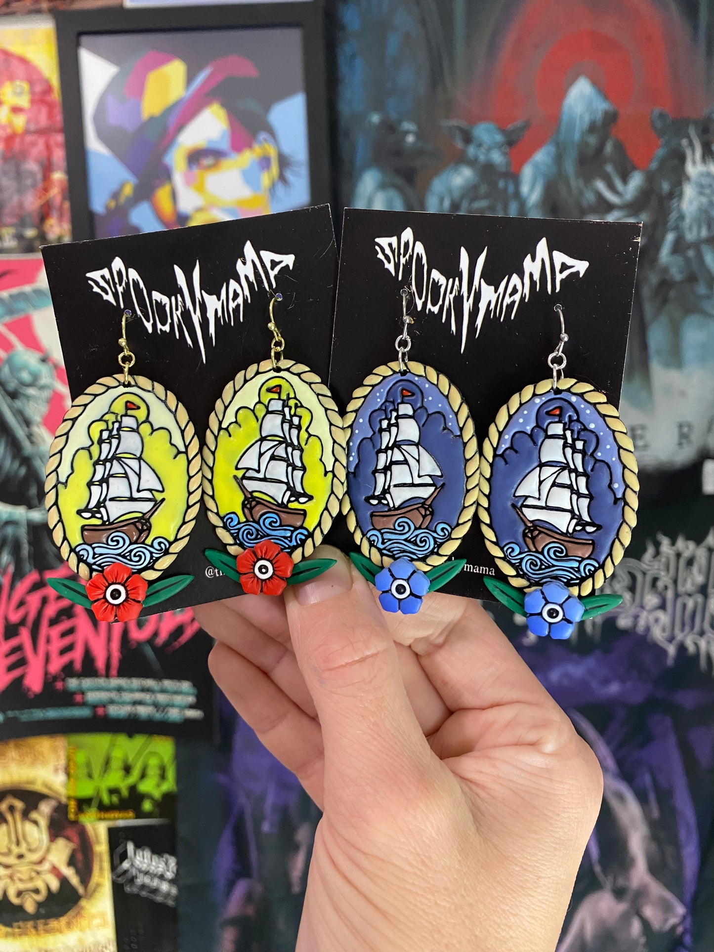 Rigged Ship Earrings