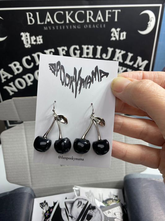 Black Cherry Earrings