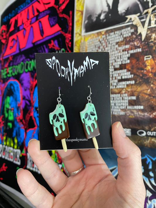 Skull Popsicle Earrings