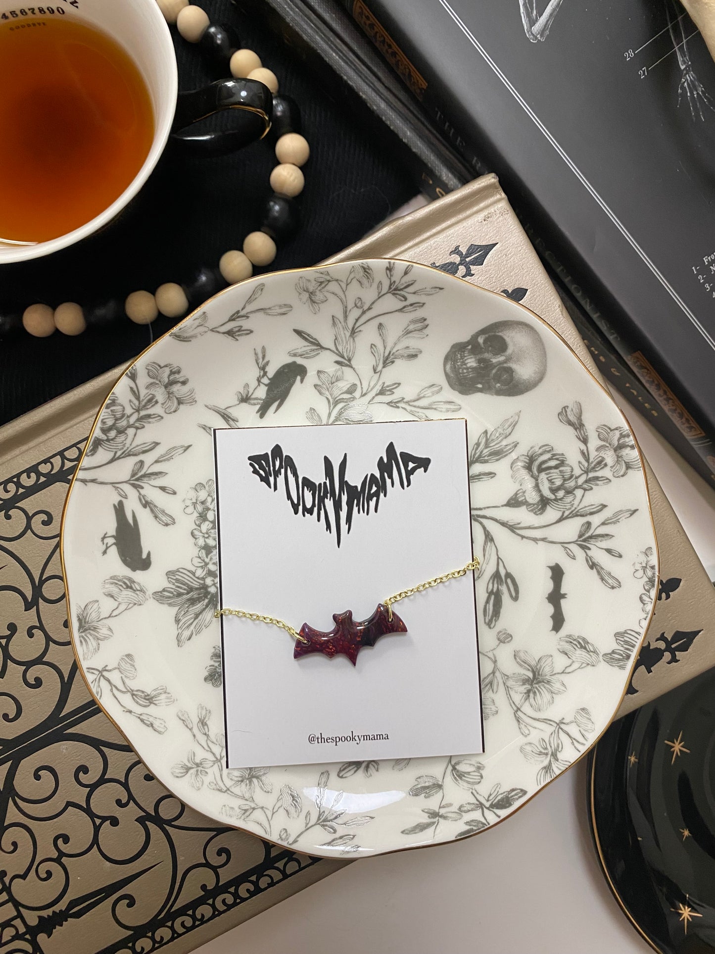 Autumn Bat Necklace