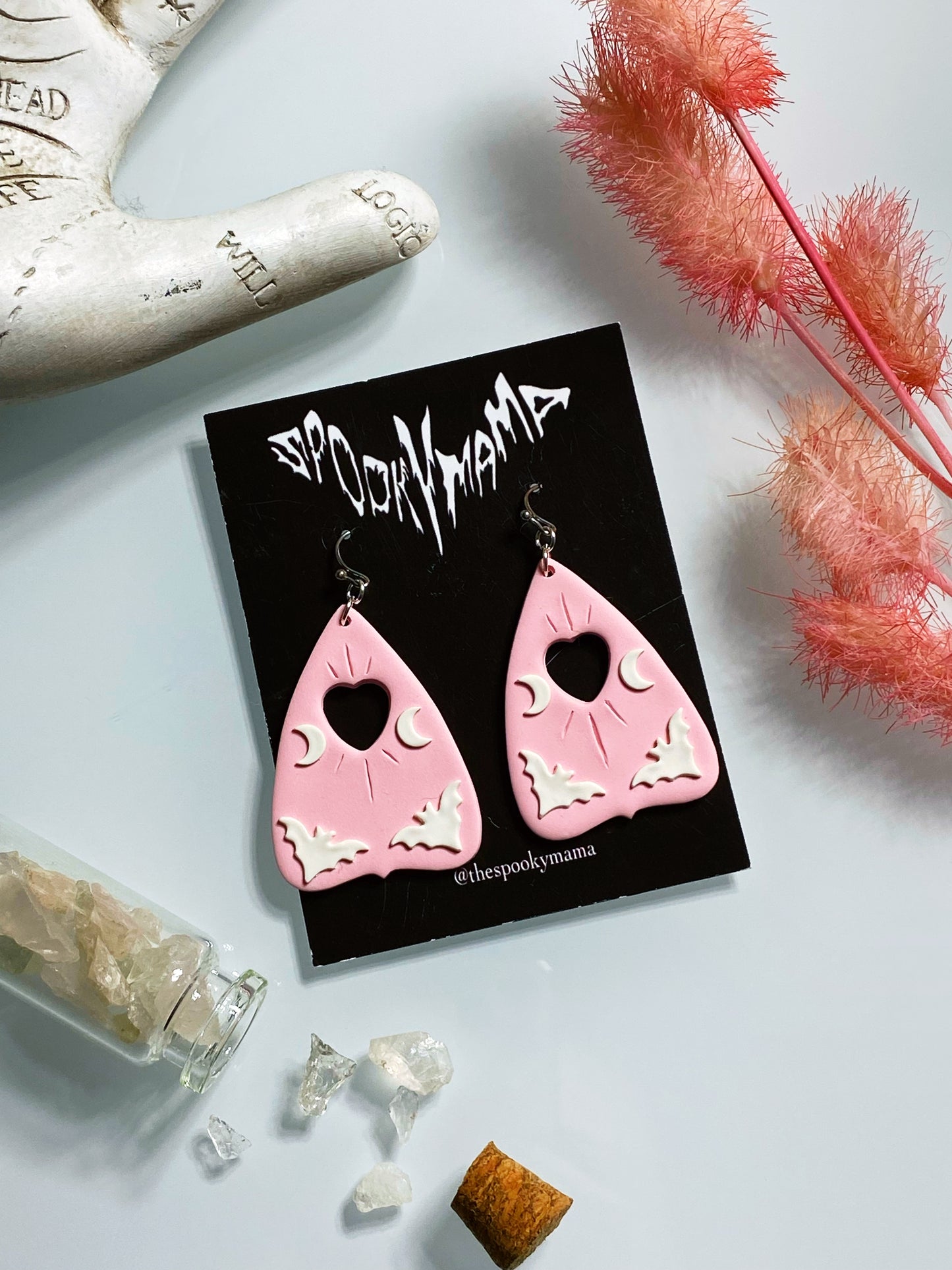 Pink Planchette Earrings