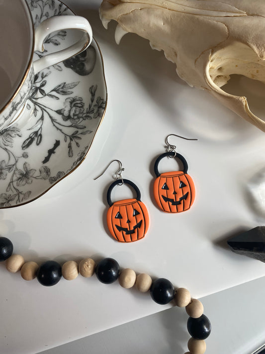 Trick or Treat Pumpkin Earrings
