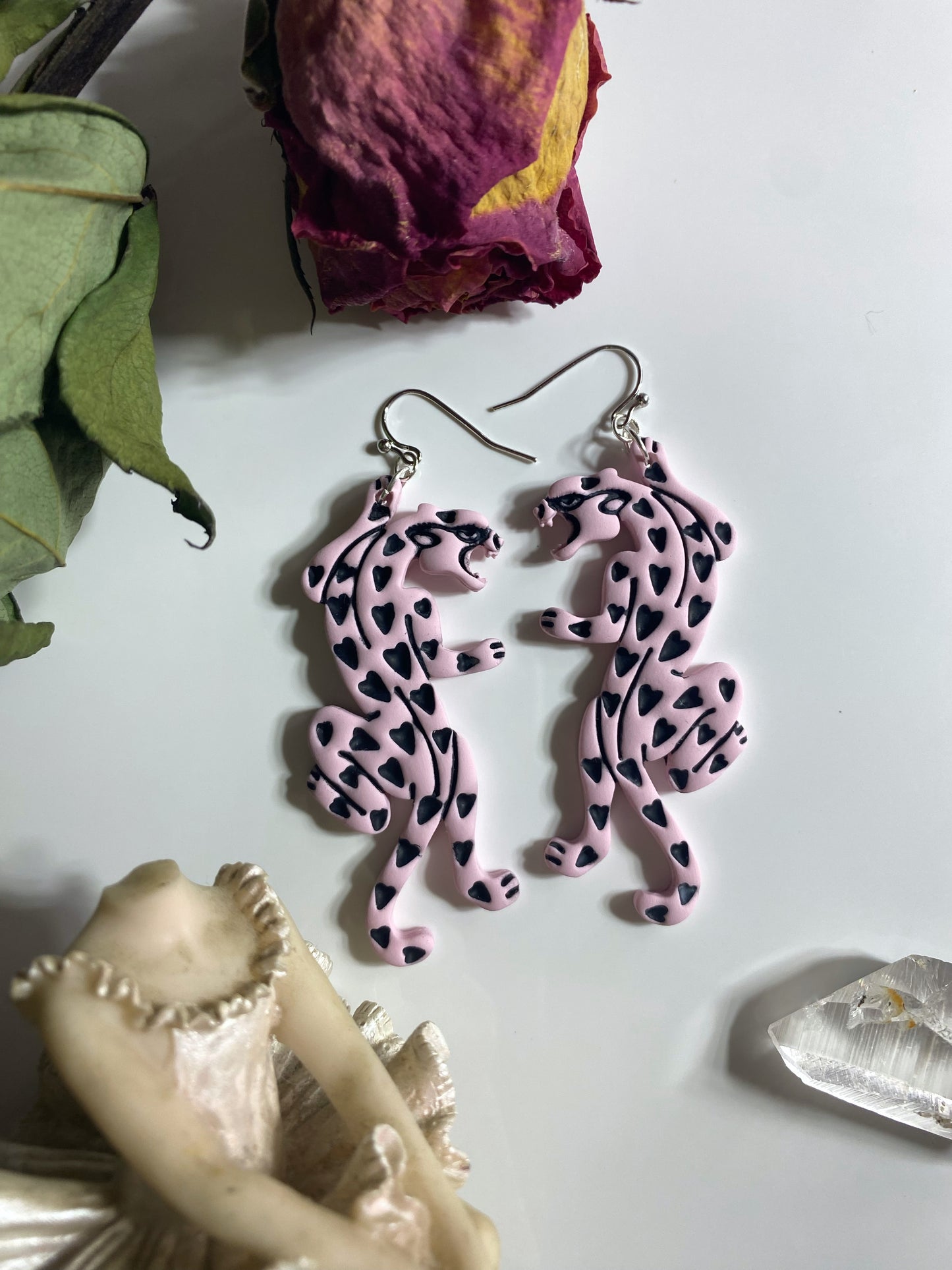 Pastel Panther Earrings