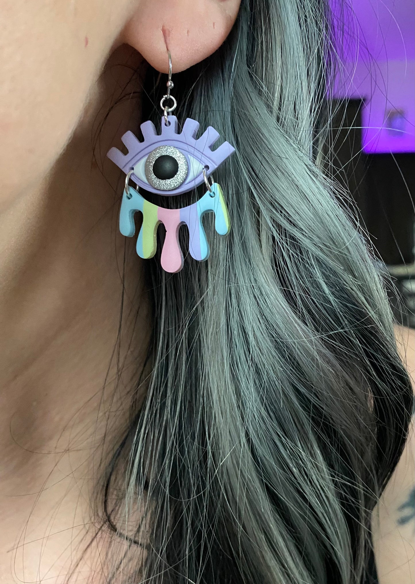 Crying Rainbow Earrings